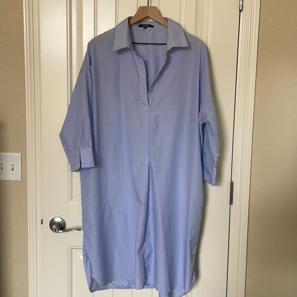 Men’s Shirt-Style Dress—Adorable!